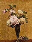 Famous Peonies Paintings - Vase of Peonies and Snowballs